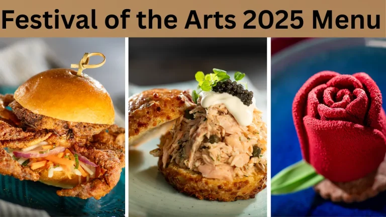 Festival of the Arts 2025 Menu