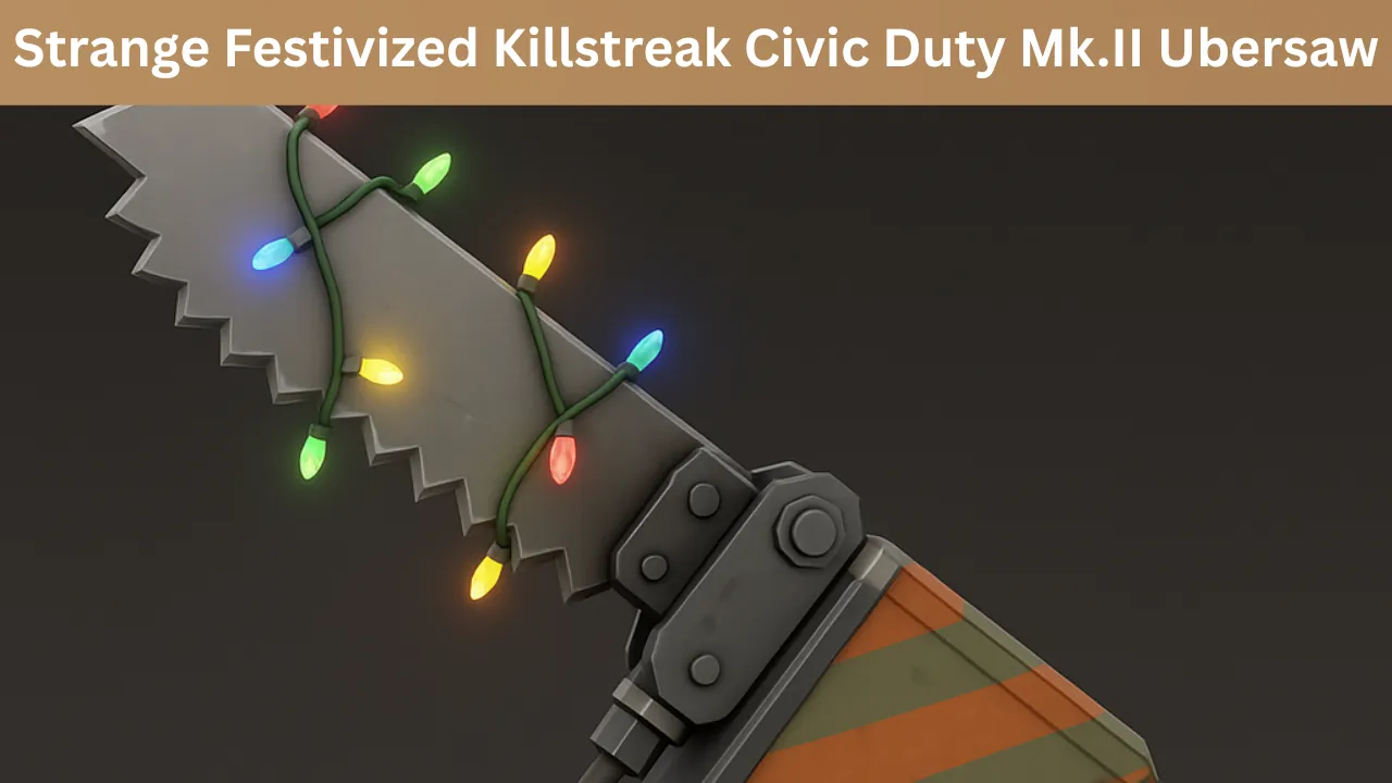 Strange Festivized Killstreak Civic Duty Mk.II Ubersaw